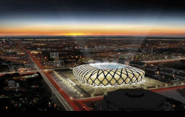 Projeto da Arena Amazônia, no Pará, que deve sediar 4 jogos da Copa em 2014 (reprodução)