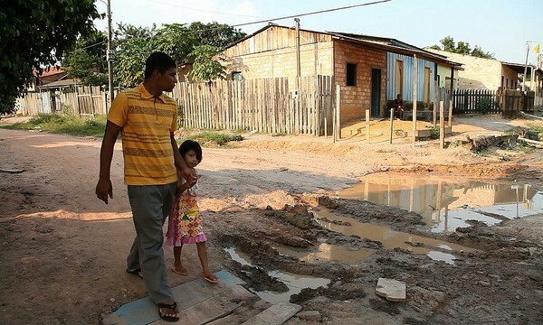Periferia da cidade de Itaituba deficiências na infraestrutura básica/ Foto: Fernanda Ligabue