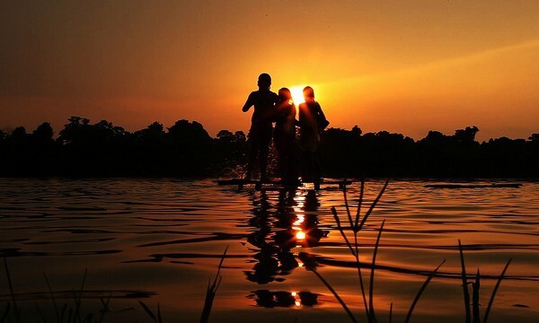 Pôr-do-sol na Vila de Pimental, município de Trairão (PA) / Foto: Fernanda Ligabue