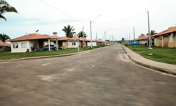 Ruas desertas de Nova Mutum Paraná. Foto: Marcelo Min/Agência Pública