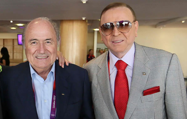 Marin, Presidente da CBF, encontra Blatter, presidente da Fifa