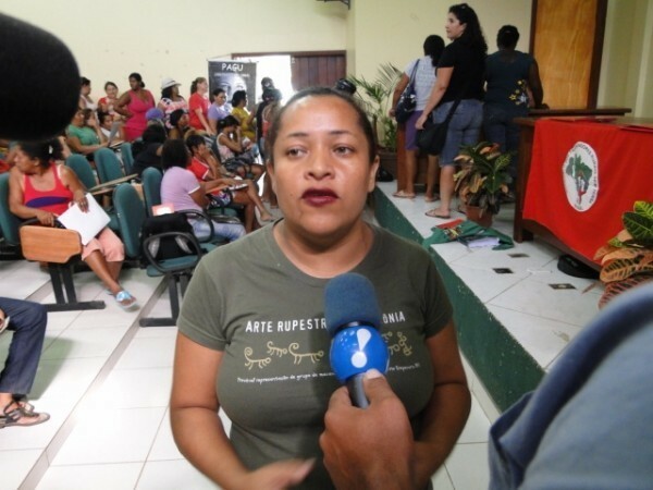 Maria Raimunda César, líder do MST no Pará e ameaçada de morte (Foto: Edinaldo Souza)