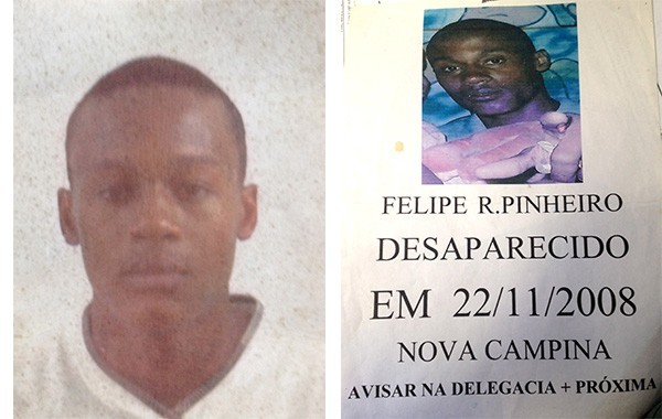 Felipe desapareceu em 2008 e até hoje seu caso não foi esclarecido